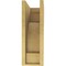 Ekena Millwork 6"W x 12"D x 18"H Classic Mediterranean Rough Cedar Woodgrain TimberThane Corbel, Primed Tan CORUR06X12X18MEDRCPR - alternate 5